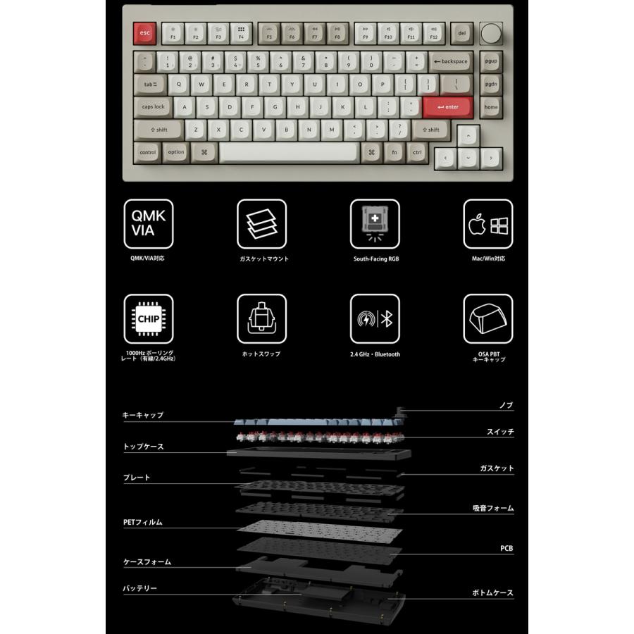 Keychron（キークロン） Keychron V1 Max QMK/VIA レトロカラー Mac