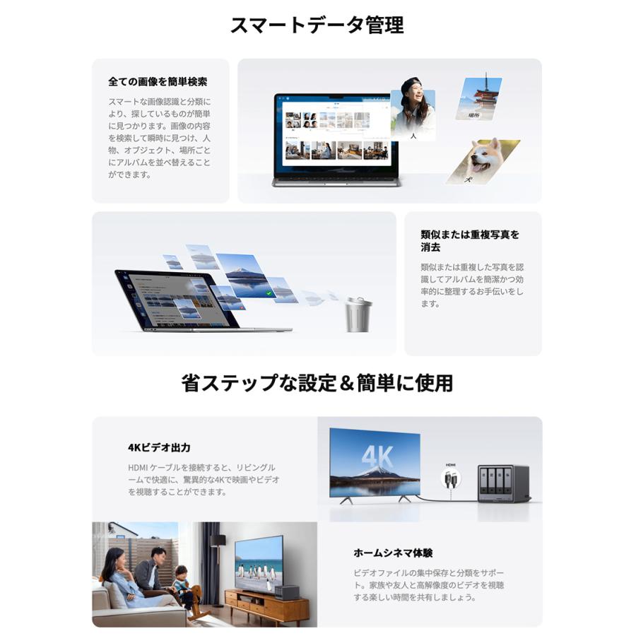 UGREEN ユーグリーン NASync DXP4800 Plus 4+2ベイ DXP4800Plus