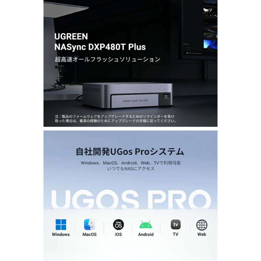 UGREEN ユーグリーン NASync DXP480T Plus 4ベイ DXP480T Plus