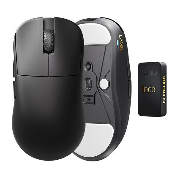 LAMZU LAMZU INCA 8Kレシーバー付属 ワイヤレスゲーミングマウス Black