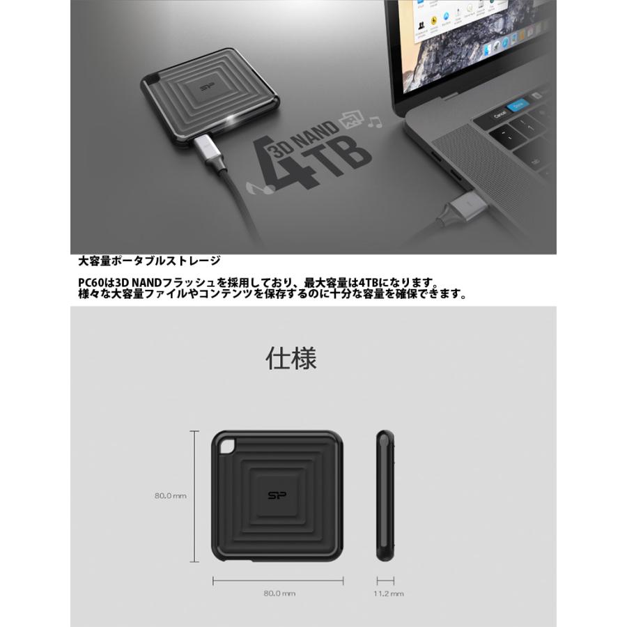 Silicon Power（シリコンパワー） 240GB PC60 USB3.2 Gen2 Type-C