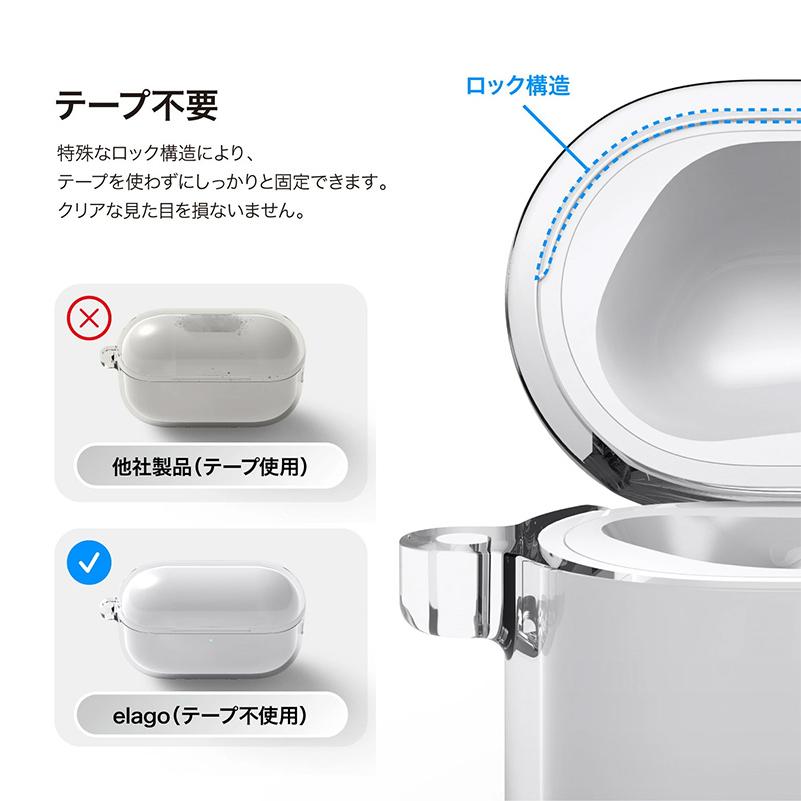 elago elago AirPods Pro 3 ケース CLEAR CASE TPU Transparent
