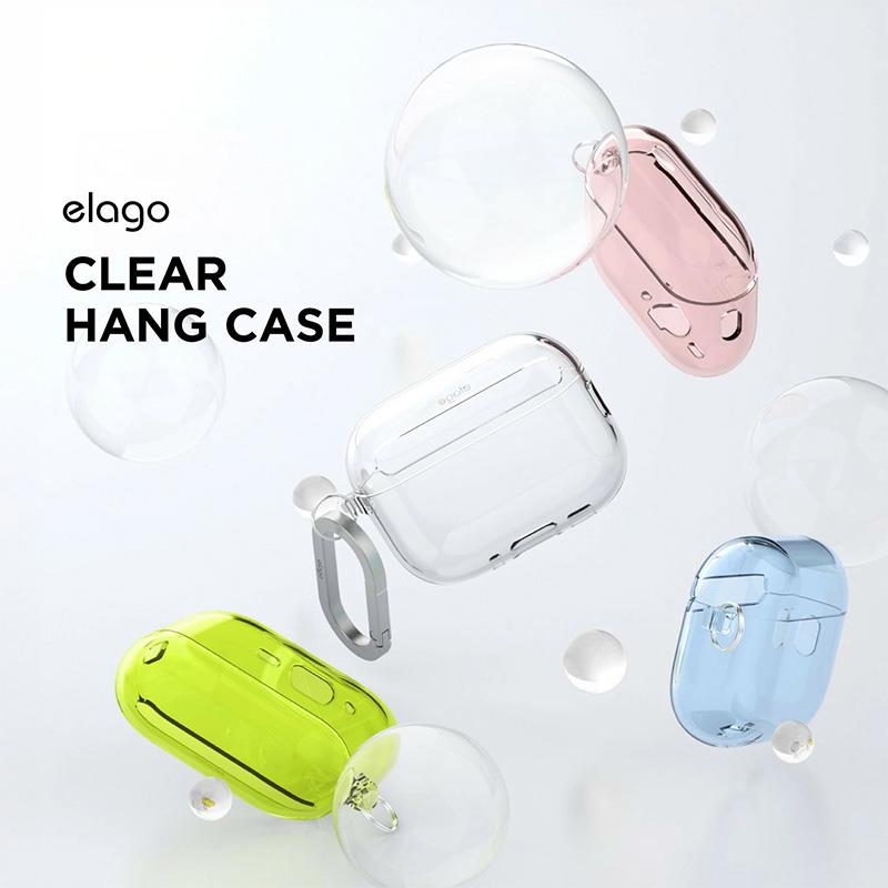 elago elago AirPods Pro 3 ケース CLEAR HANG CASE カラビナ付き TPU