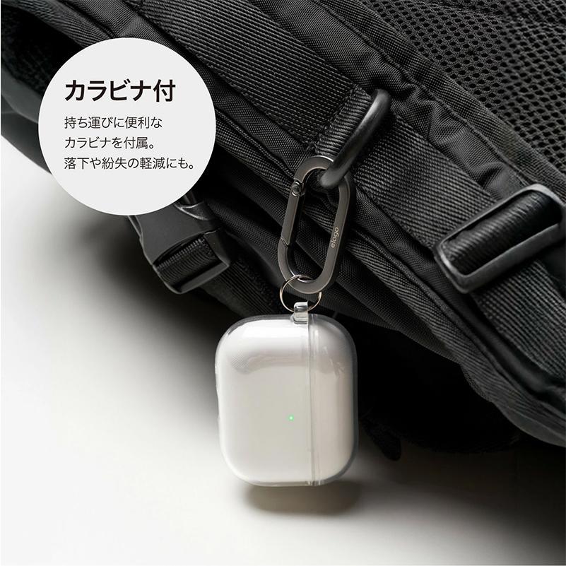 elago elago AirPods Pro 3 ケース CLEAR HANG CASE カラビナ付き TPU