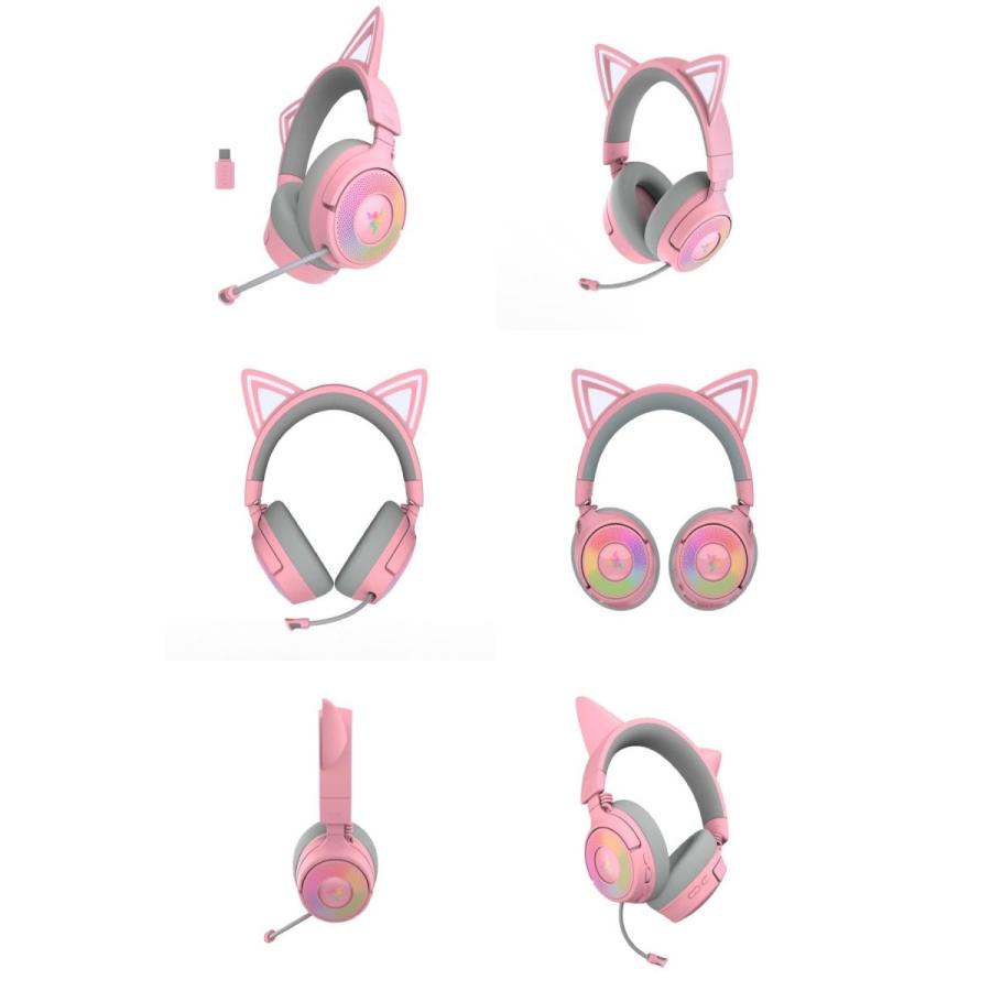 KRAKEN Razer Kraken Kitty V3 Pro ゲーミング用 ワイヤレス RGB