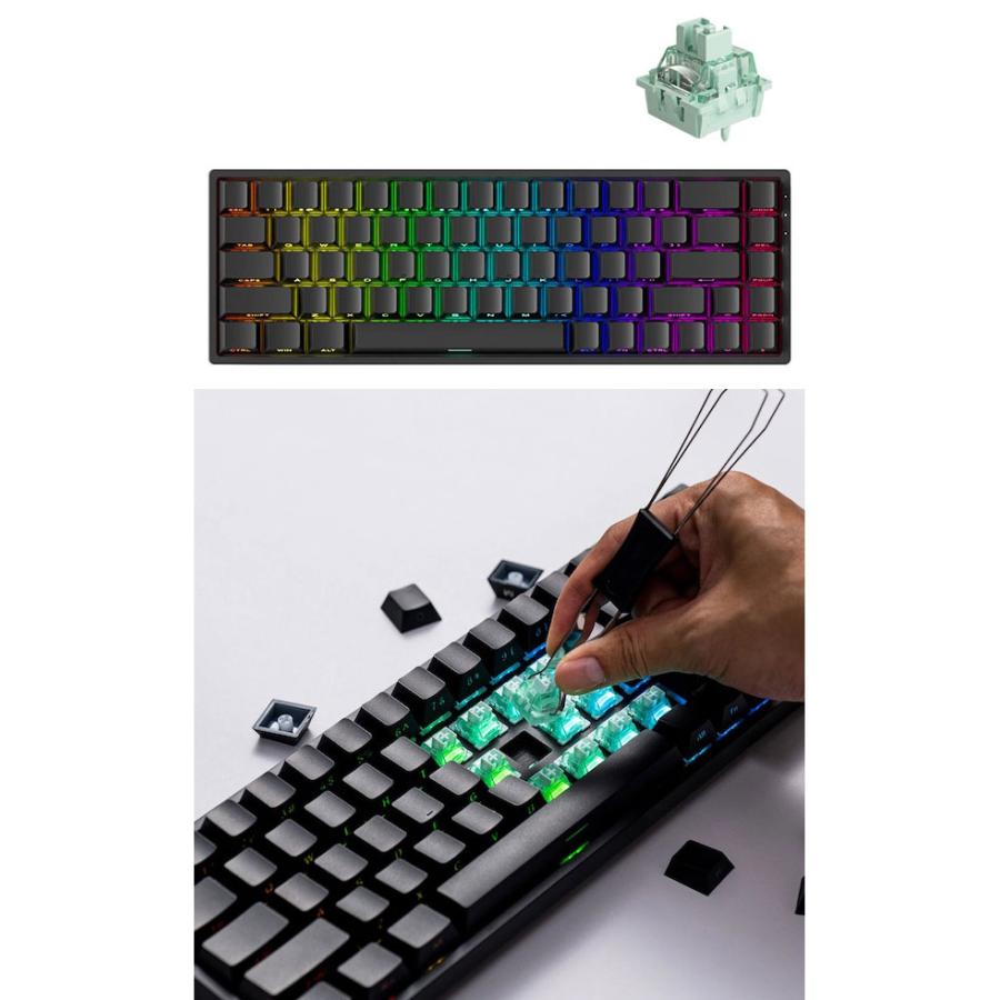 MONSGEEK MonsGeek FUN68 HE 無線 Glare ラピッドトリガー対応 65