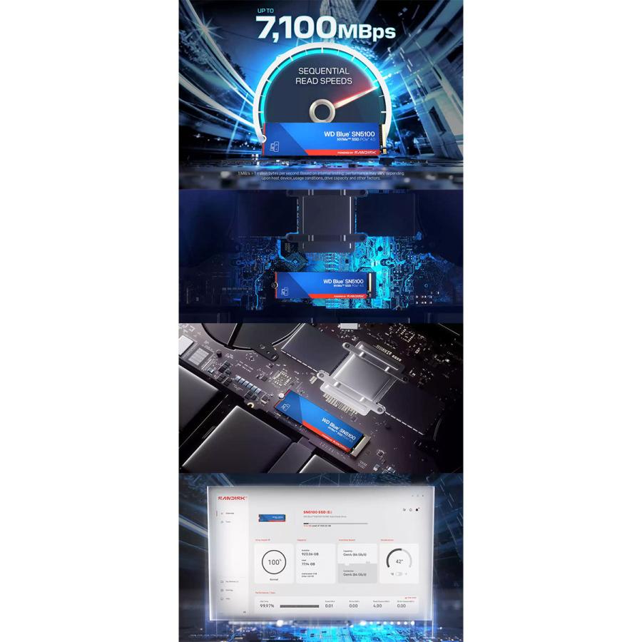 Western Digital（ウエスタンデジタル） 1TB WD Blue SN5100 NVMe SSD