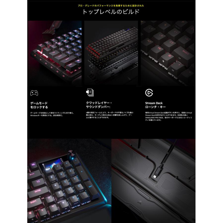 CORSAIR（コルセア） Corsair VANGUARD PRO 96-MGX 日本語配列かな無し
