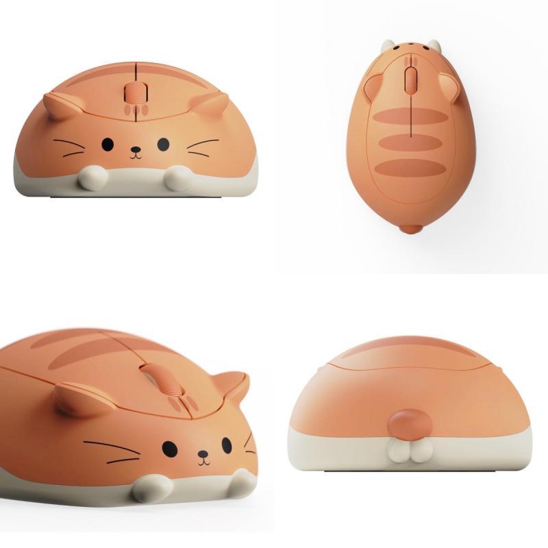 Akko 猫マウス ワイヤレス ねこ ネコ 茶トラ トライモード Cat theme