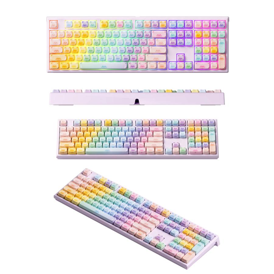 Akko Akko x MonsGeek MG108B かわいい 猫のキーキャップ メカニカル