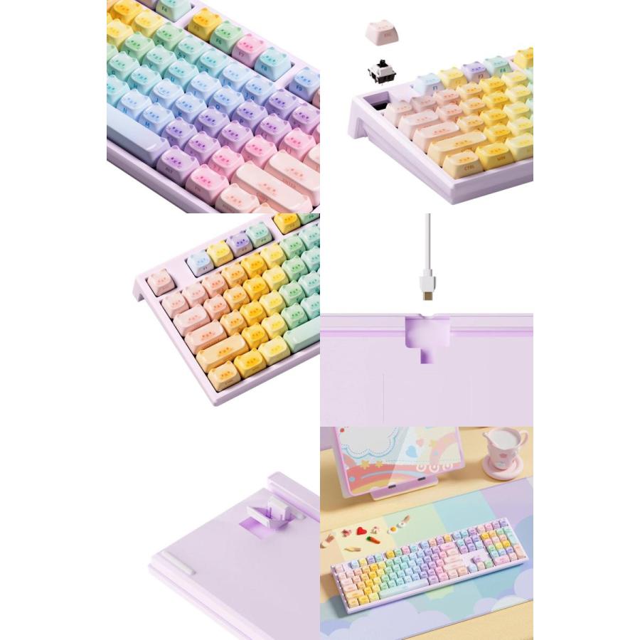 Akko Akko x MonsGeek MG108B かわいい 猫のキーキャップ メカニカル