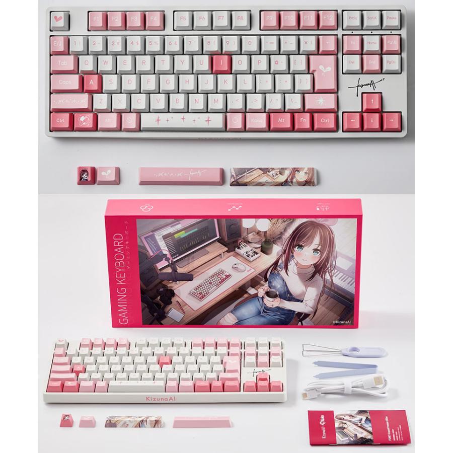 KizunaAI キズナアイ ゲーミングキーボード Akko FUN87 KizunaAI Premium Edition 日本語配列 Kizuna AI | Akko | 04