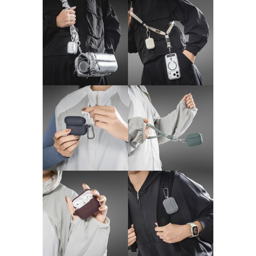 MagEasy マグイージー AirPods Pro 3 SKIN カラビナ付き耐衝撃ケース Mist Gray ME_A3PCSTPSI_MG | ブランド登録なし | 03