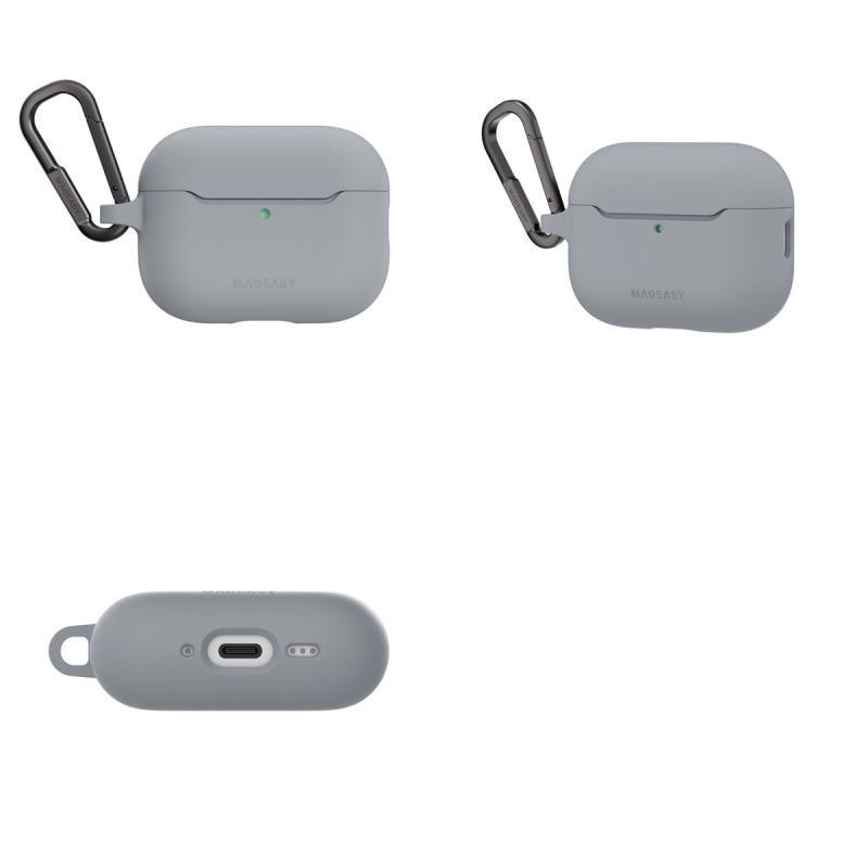 MagEasy マグイージー AirPods Pro 3 SKIN カラビナ付き耐衝撃ケース Mist Gray ME_A3PCSTPSI_MG | ブランド登録なし | 04