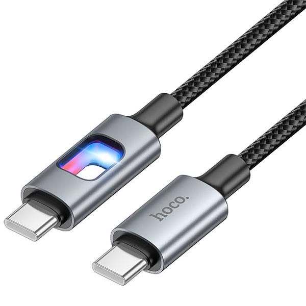 JTT 日本トラストテクノロジー hoco U144 カラフルLED PD60W USB-C to USB-C ケーブル 1.2m ブラック ...