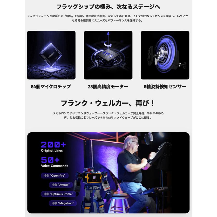 ROBOSEN ロボセン Flagship Soundwave フラッグシップサウンドウェーブ トランスフォーマー ホビーロボット 英語版 SBG1_3