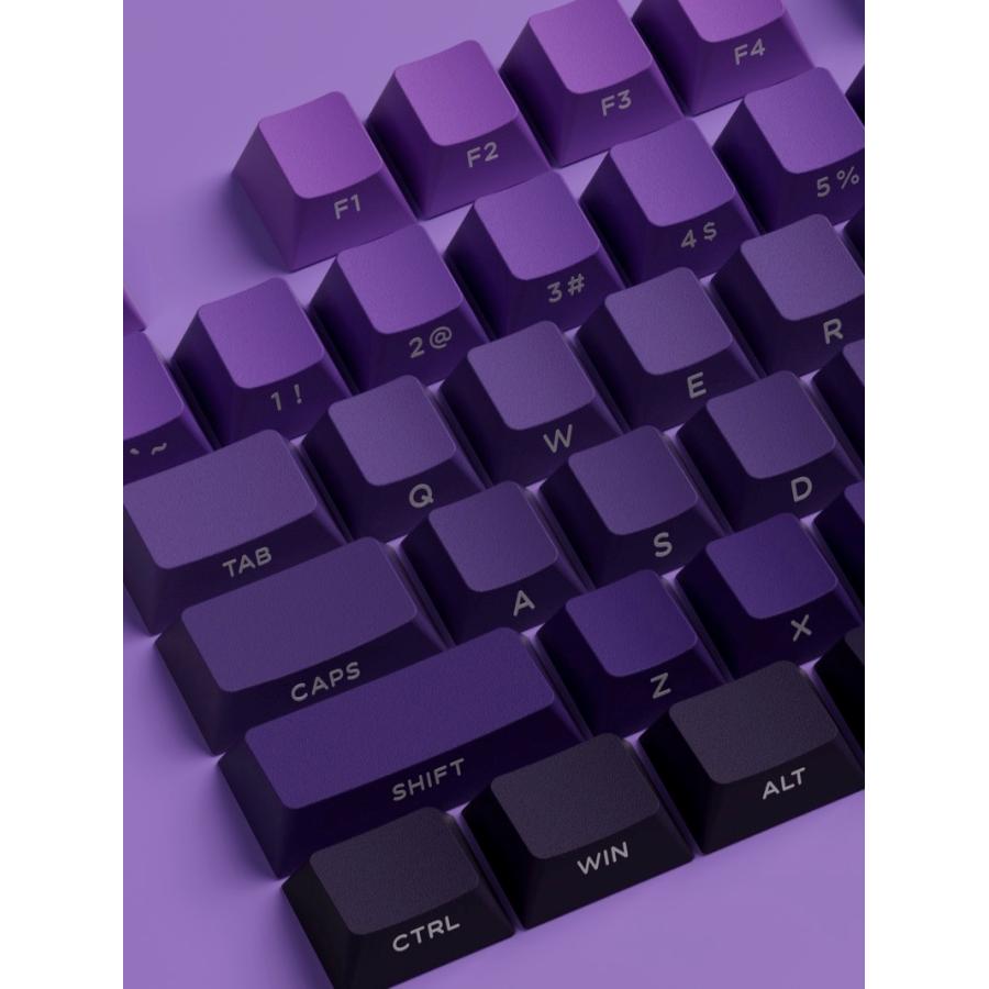 Akko キーキャップ Purple Gradient Keycaps 135キー Cherry