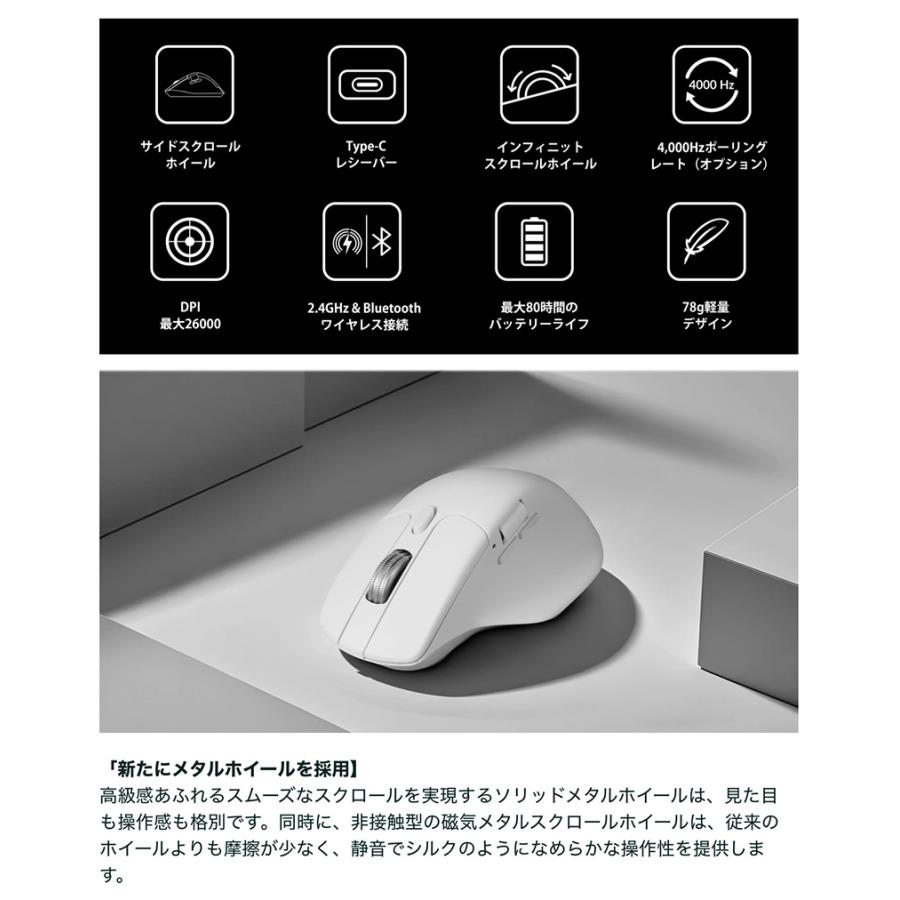 Keychron（キークロン） Keychron M6 ワイヤレスマウス オール静音