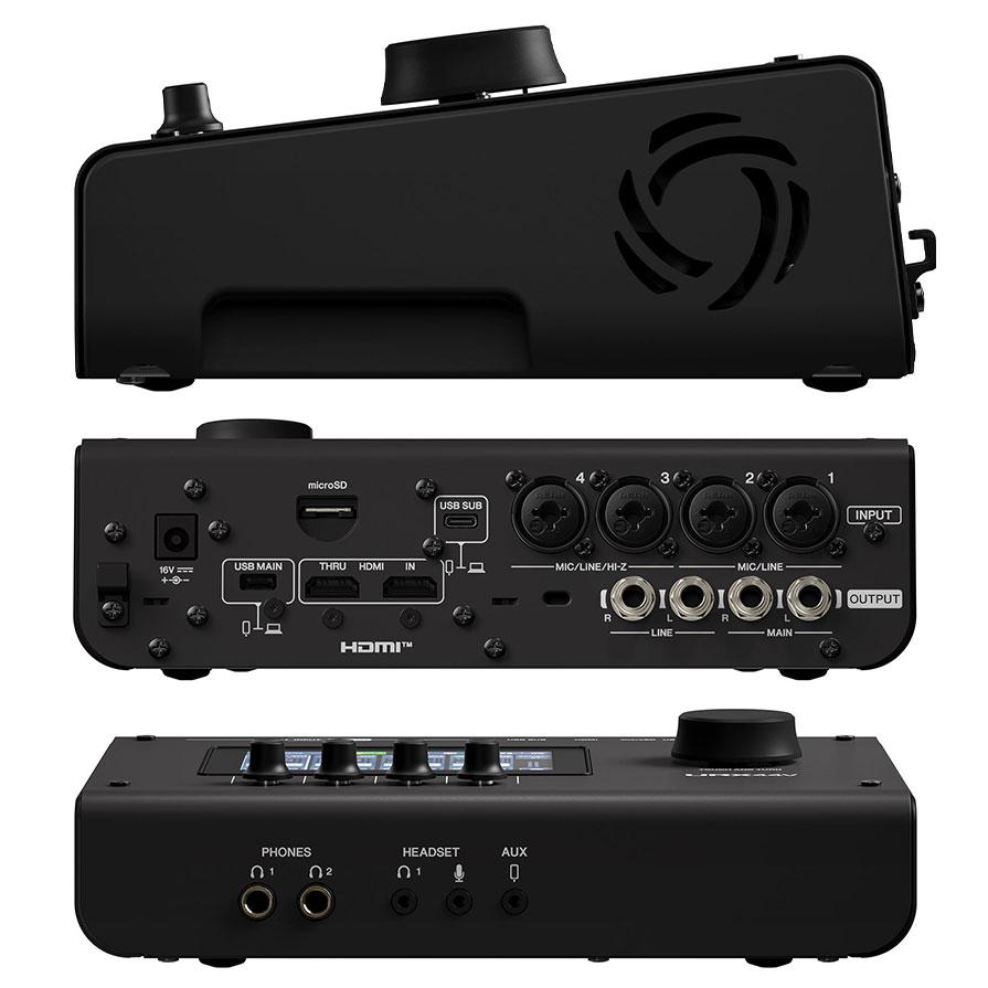 YAMAHA ヤマハ URX44V B オーディオインターフェース HDMI端子付き Black URX44VBの画像