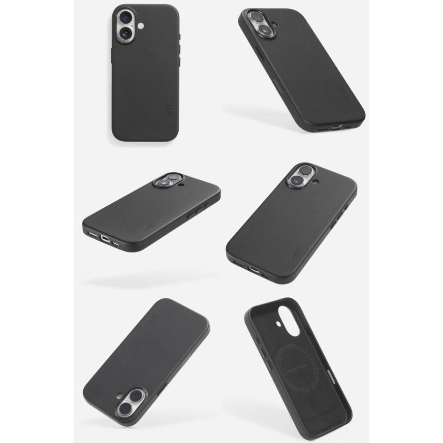 MOFT MOFT iPhone 17 MOVASレザーケース MagSafe対応 ジェットブラック