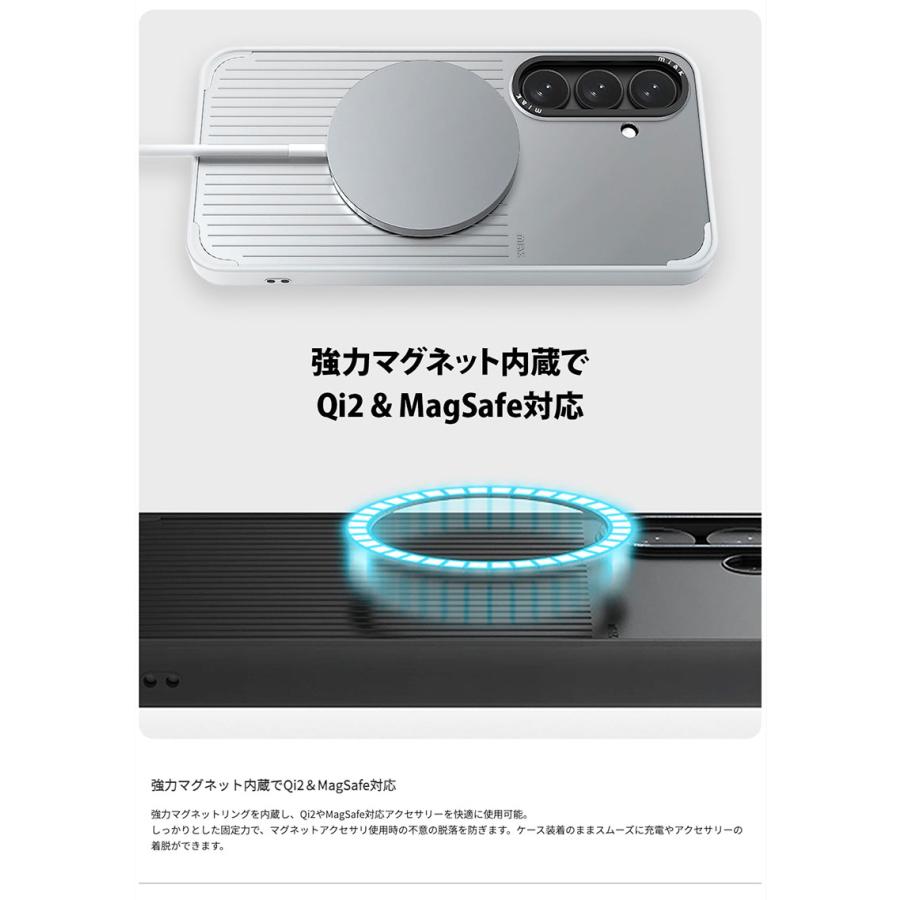 miak ミアック Galaxy S26 Ultra MOOD Qi2対応マグネットケース シルバー MA28443S26U | miak | 05