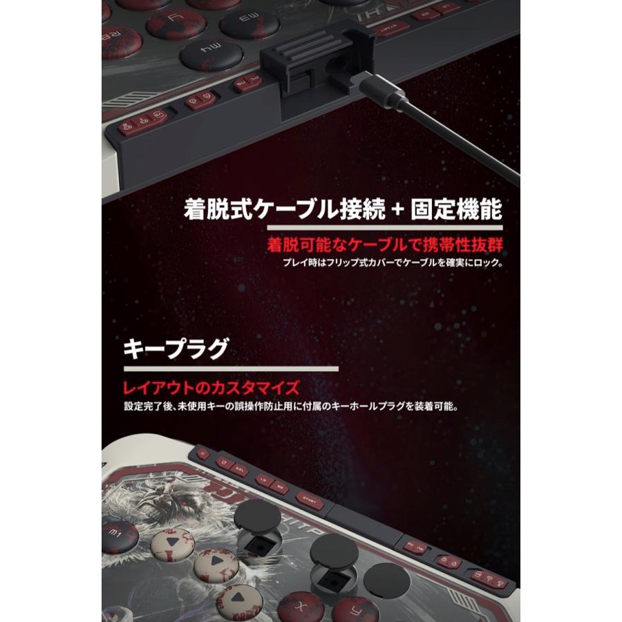 HJK GAMING エイチジェイケイ ゲーミング HJK HITPAD PC/NSW対応 レバーレスコントローラ STREET FIGHTER 6 GOUKI EDITION HL019210002 | ブランド登録なし | 05