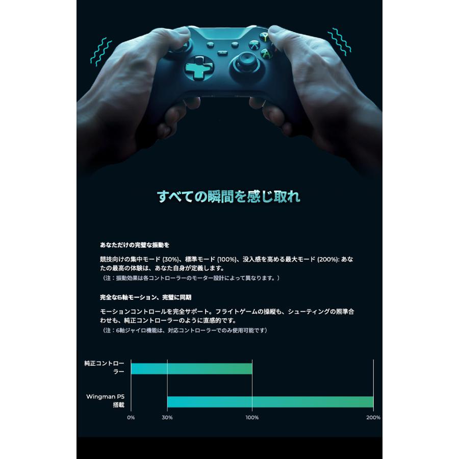 Brook ブルック Wingman P5 PS5 / PS4 / Windows PC X-Input 対応 / 無線 / 有線 ゲームコントローラー コンバーター Brook Wingman P5の画像