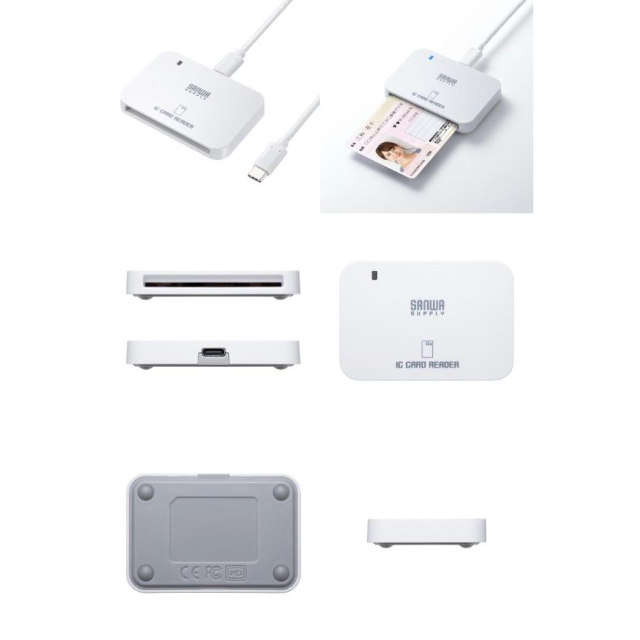 SANWA SUPPLY（サンワサプライ） SANWA 接触型ICカードリーダライタ
