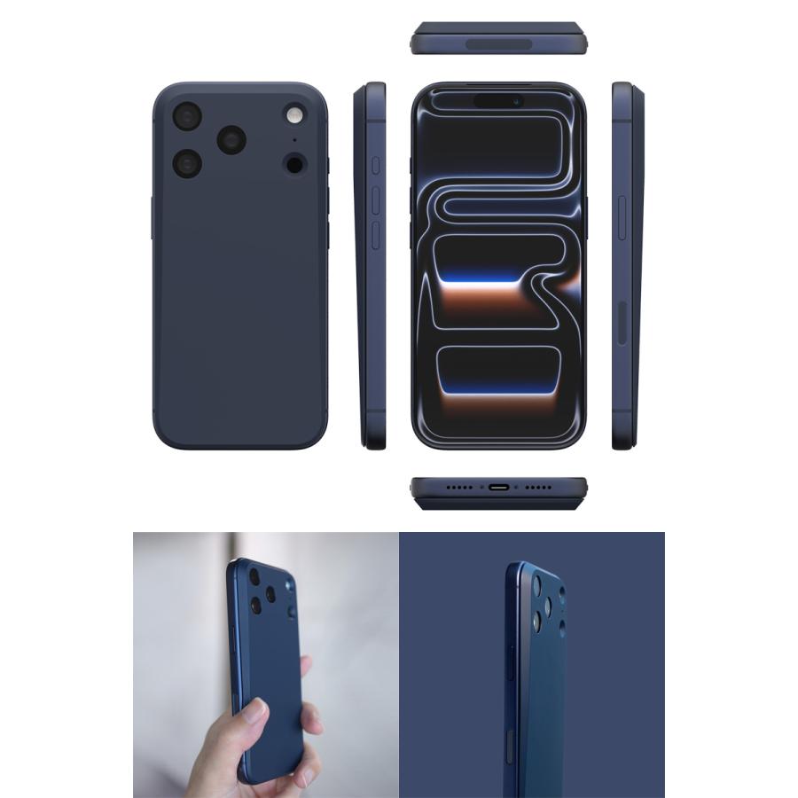 MYNUS iPhone 17 Pro BACK ラバーネイビー MYNUS MYNUS iPhone 17 Pro BACK マイナス ミニマルデザイン MagSafe