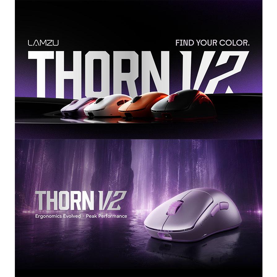 LAMZU ラムズ Thorn V2 ワイヤレスゲーミングマウス 8Kレシーバー付属
