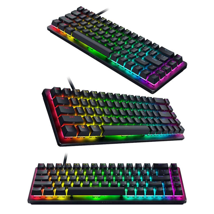 Razer レーザー Huntsman V3 HE Magnetic Mini 65% 8KHz 英語配列 有線 ホールエフェクト磁気 e スポーツ ゲーミングキーボード | HUNTSMAN | 12