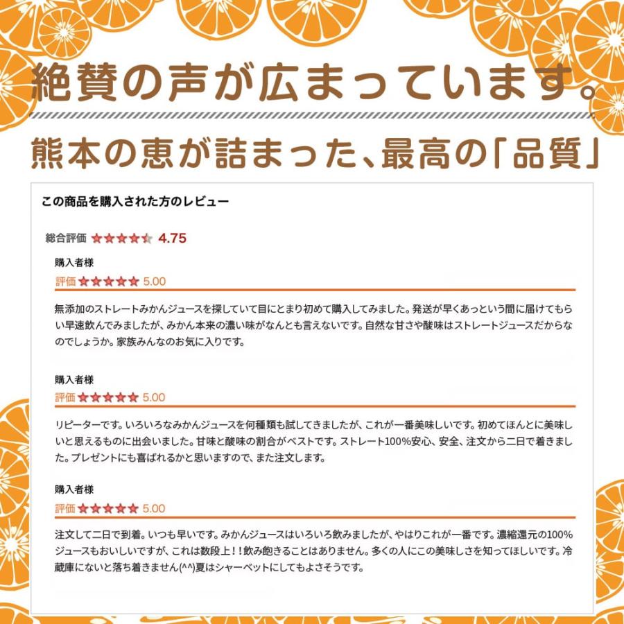 ジューシー 熊本みかんストレート100％ [200ml紙×24本入] | ジューシー | 03