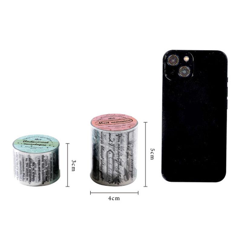 コラージュ 素材 マスキングテープ マステ シール 英字 英語