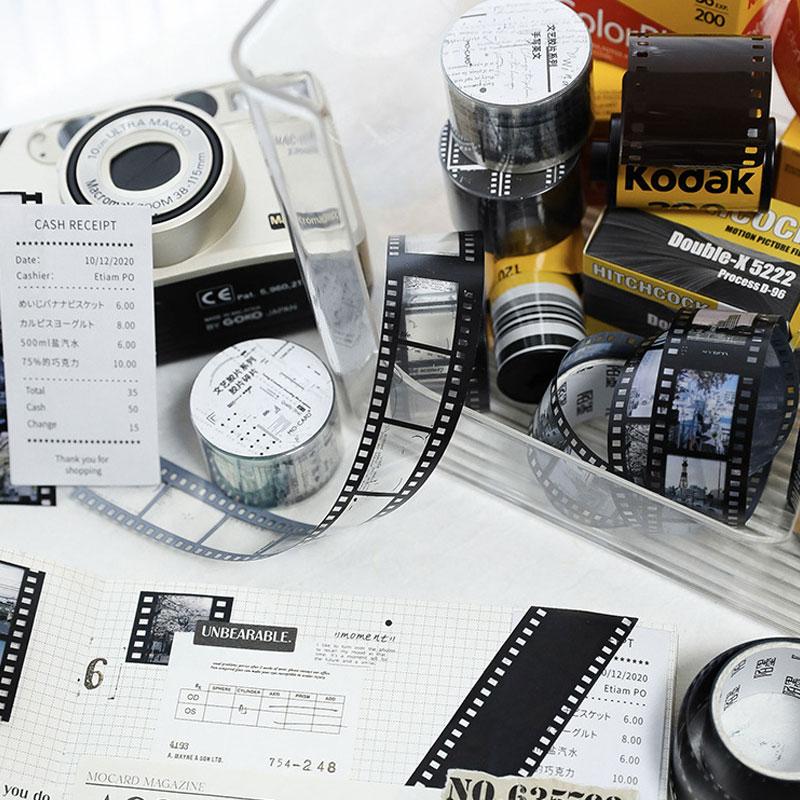 コラージュ 素材 マスキングテープ マステ シール カメラ ネガ