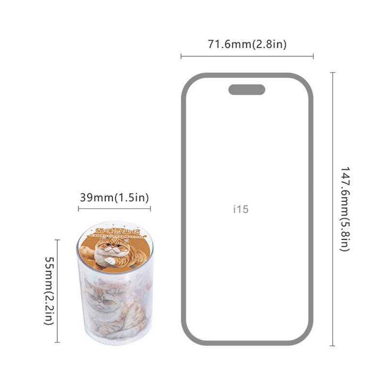 コラージュ 素材 ロールシール シール 動物 猫 写真 ネコ ねこ