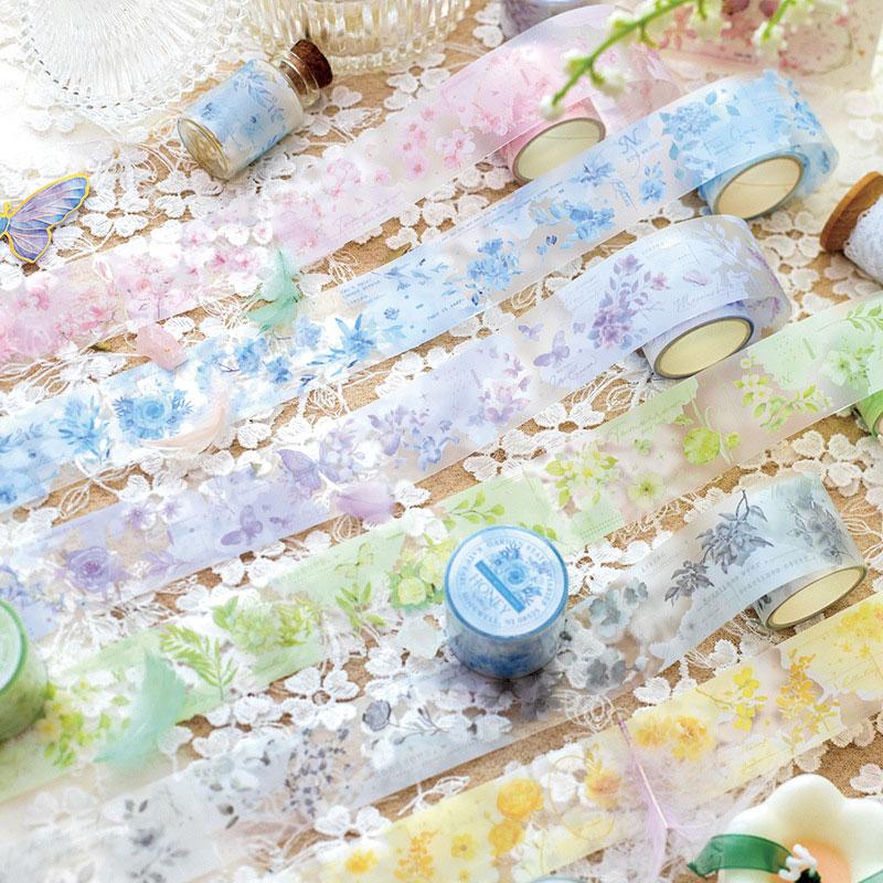 コラージュ 素材 マスキングテープ マステ 花 フラワー パステル