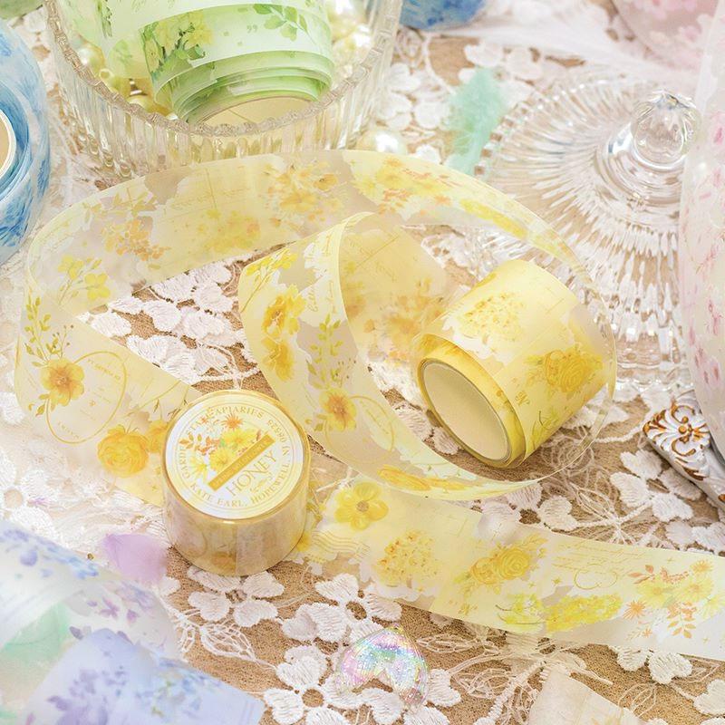 コラージュ 素材 マスキングテープ マステ 花 フラワー パステル