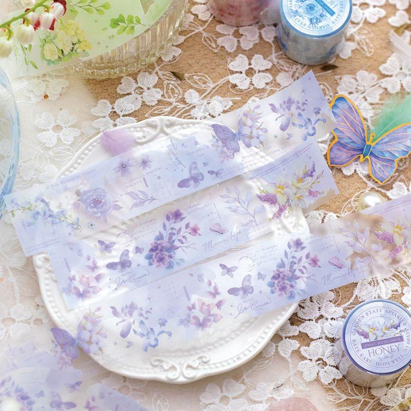 コラージュ 素材 マスキングテープ マステ 花 フラワー パステル