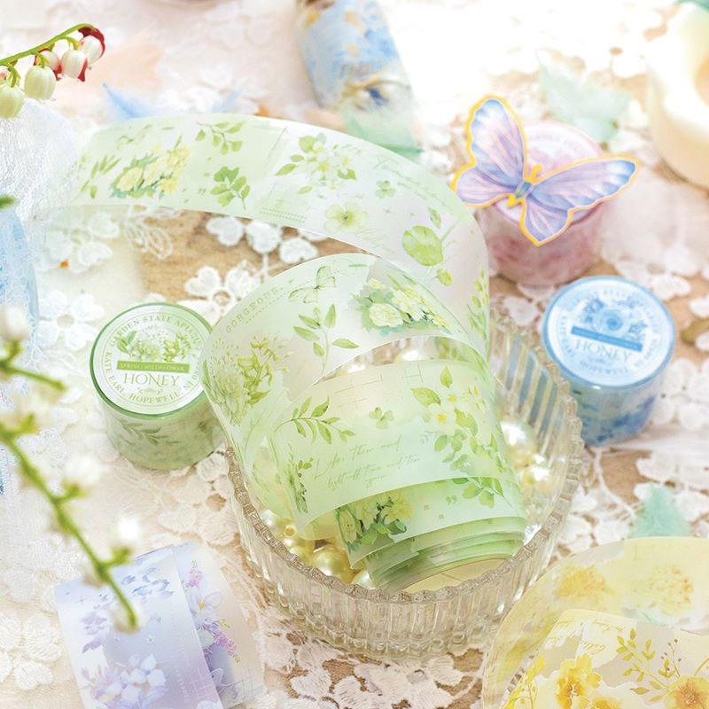 コラージュ 素材 マスキングテープ マステ 花 フラワー パステル