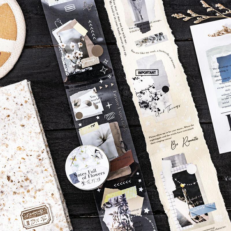 コラージュ 素材 マスキングテープ マステ 英字 写真 おしゃれ