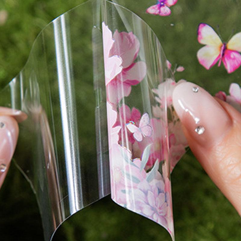 コラージュ 素材 マスキングテープ マステ 花 蝶 蝶々 帯 ジャンク