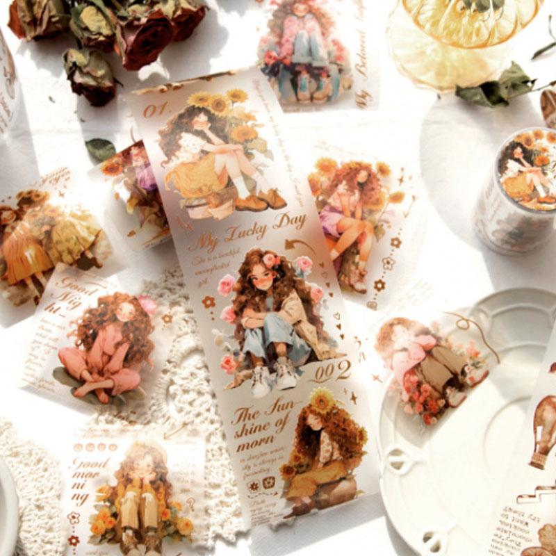 コラージュ 素材 マスキングテープ マステ コーヒー カフェ 観葉植物