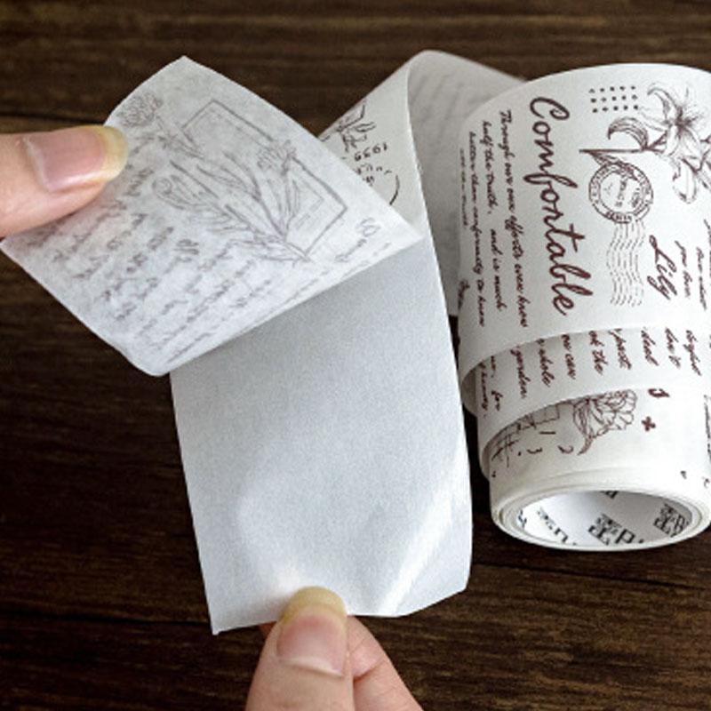 コラージュ 素材 マスキングテープ マステ 英字 英文 レシート 手紙