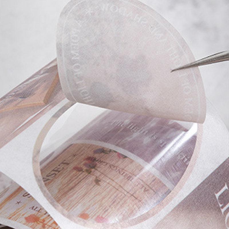 コラージュ 素材 ロールシール おしゃれ 手帳 英字 ジャンクジャーナル