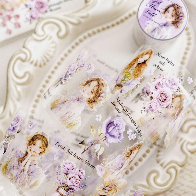 コラージュ 素材 マスキングテープ マステ 人物 女性 女の子 コーヒー