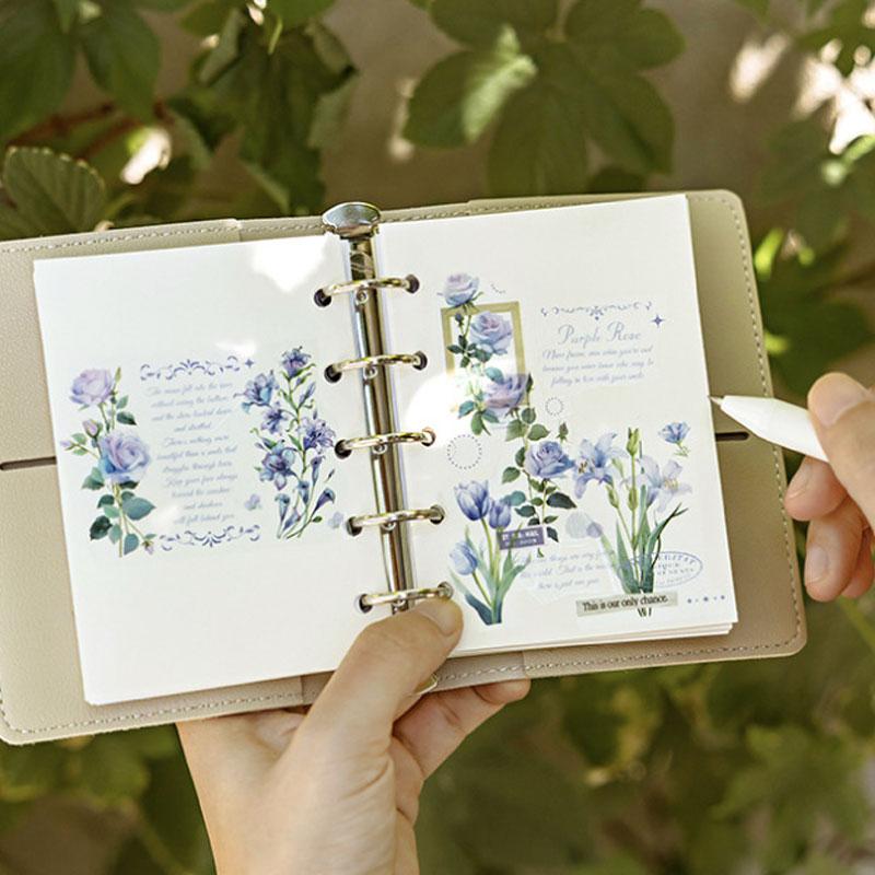 コラージュ 素材 マスキングテープ マステ 花 フラワー 植物 バラ 薔薇