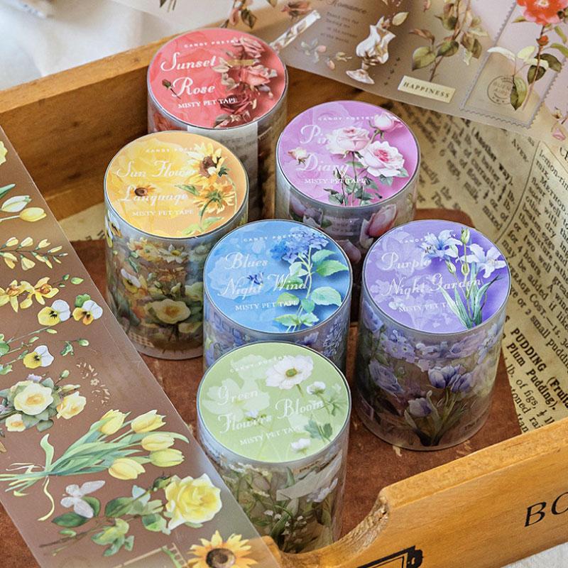 コラージュ 素材 マスキングテープ マステ 花 フラワー 植物 バラ 薔薇