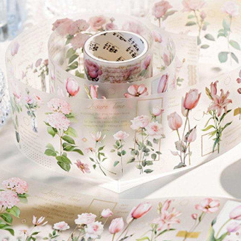 コラージュ 素材 マスキングテープ マステ 花 フラワー 植物 バラ 薔薇