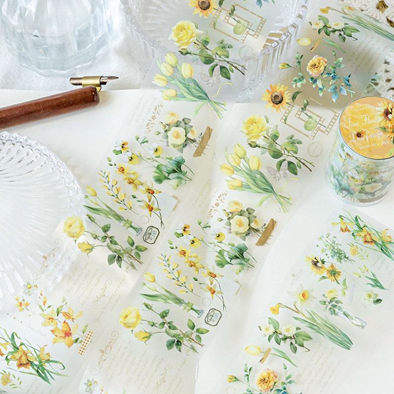 コラージュ 素材 マスキングテープ マステ 花 フラワー 植物 バラ 薔薇