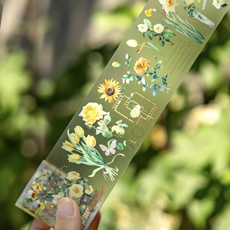 コラージュ 素材 マスキングテープ マステ 花 フラワー 植物 バラ 薔薇